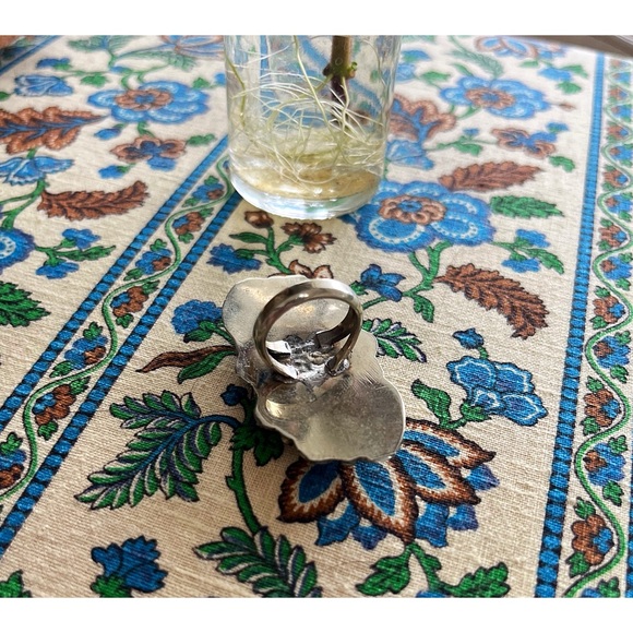 Vintage Turquoise and Silver Statement Ring - Picture 4 of 4